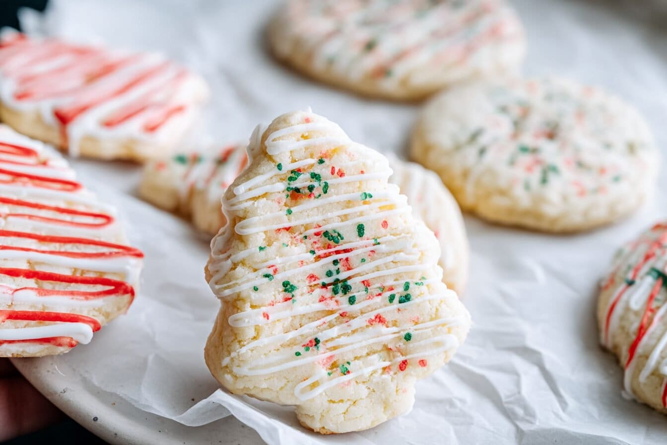 Mini Christmas Tree Cookies Cake Style Holiday Delights 6 Mini Christmas Tree Cake Cookie