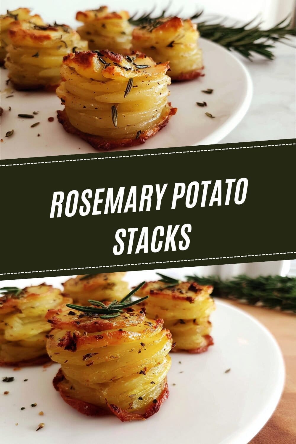 Crispy Rosemary Parmesan Potato Stacks 7 Rosemary Potato Stacks