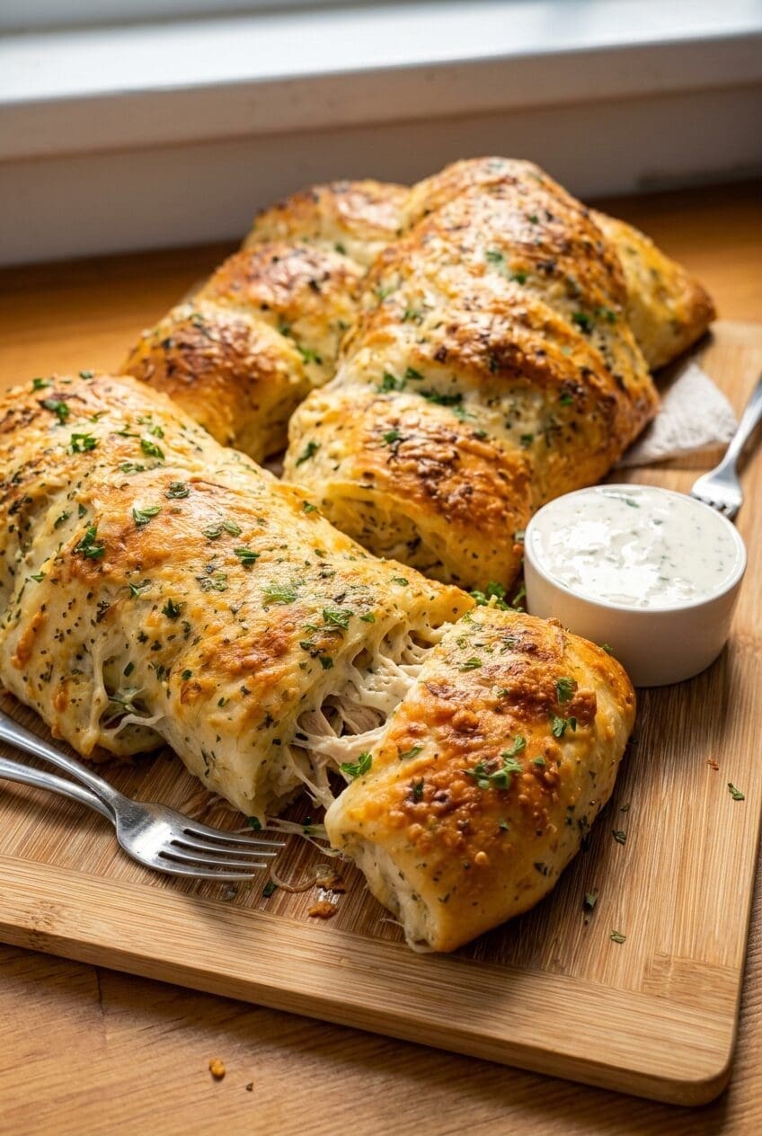 Chicken Alfredo Garlic Bread Recipe 6 Alfredo Chicken Bread