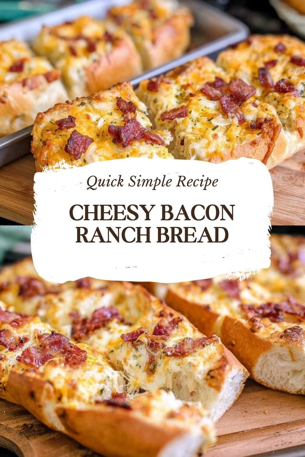 Bacon Ranch Cheesy Bread Recipe 7 Cheesy Bacon Ranch Bread