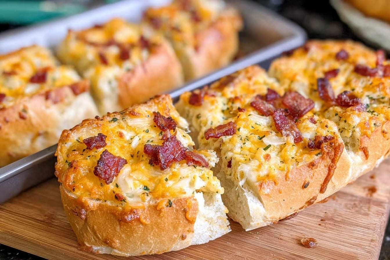 Bacon Ranch Cheesy Bread Recipe 6 Cheesy Bacon Ranch Bread