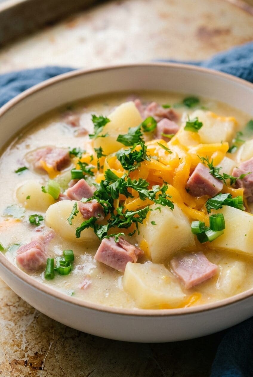 Cheesy Ham And Potato Soup Recipe 6 Cheesy Ham And Potato Soup