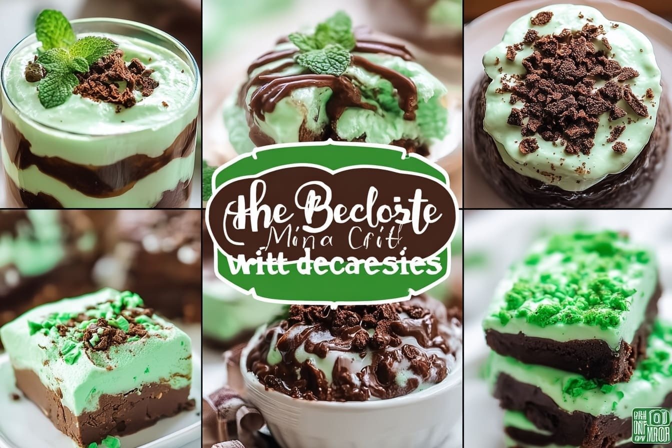 Chocolate And Mint Desserts