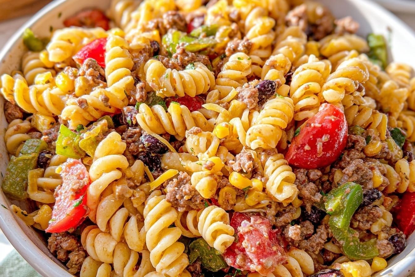 Cowboy Pasta Salad Recipe Packed With Bbq Flavor 6 Cowboy Pasta Salad