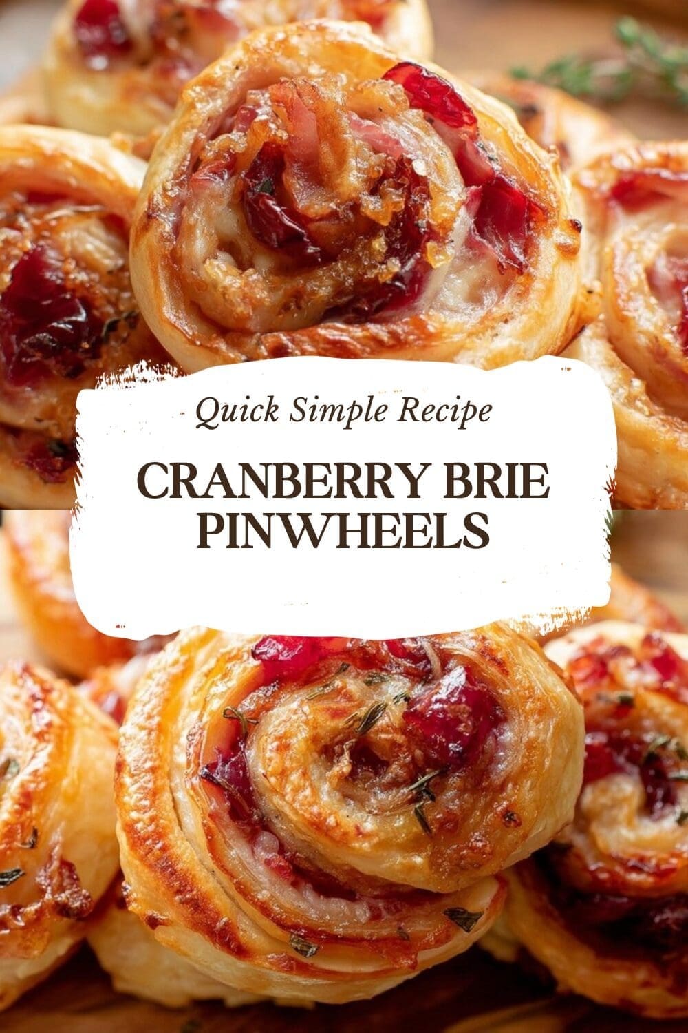 Cranberry Brie Pinwheels