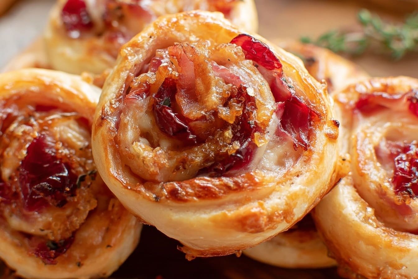 Cranberry Brie Pinwheels