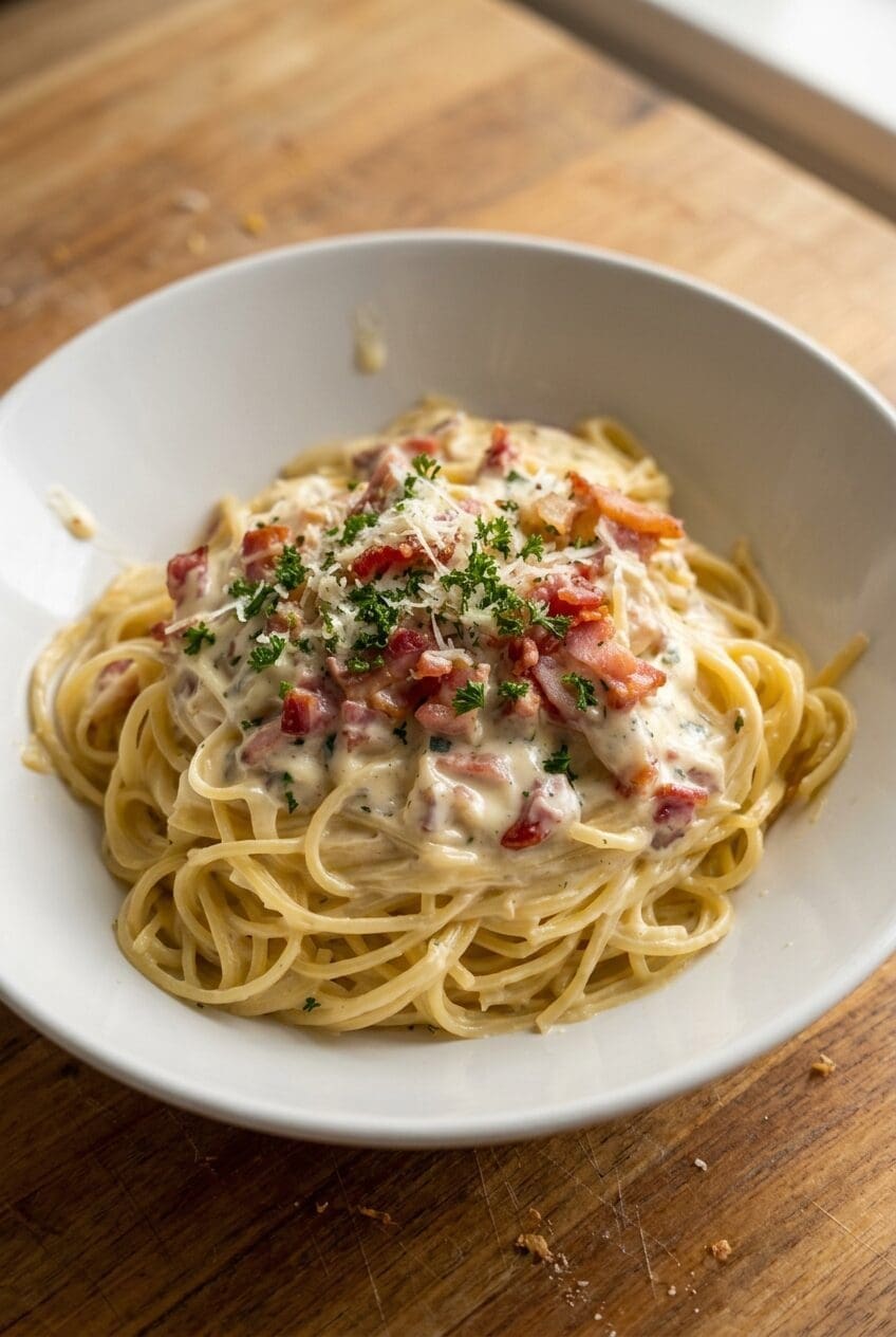 Cream Spaghetti With Bacon