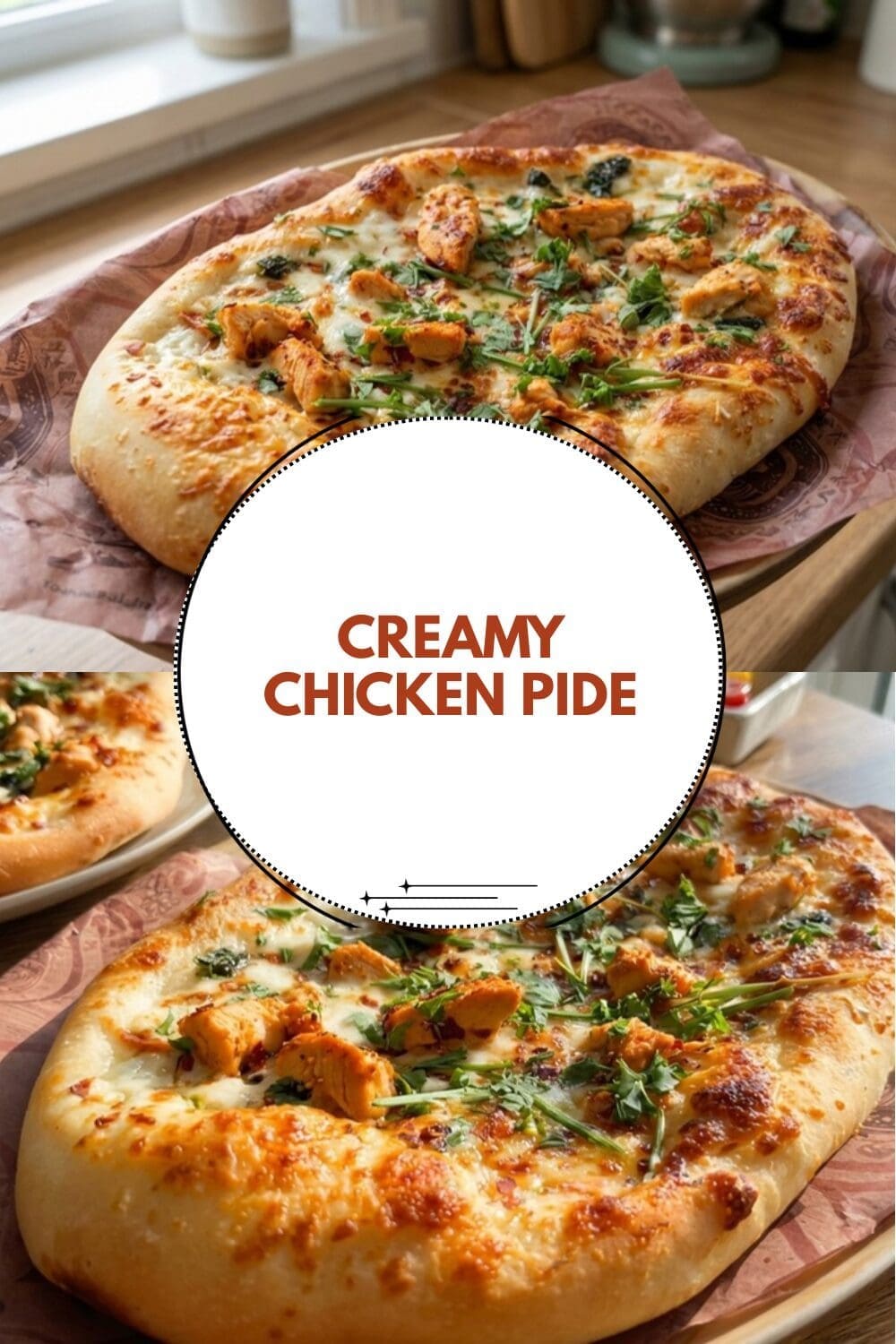 Creamy Chicken Pide