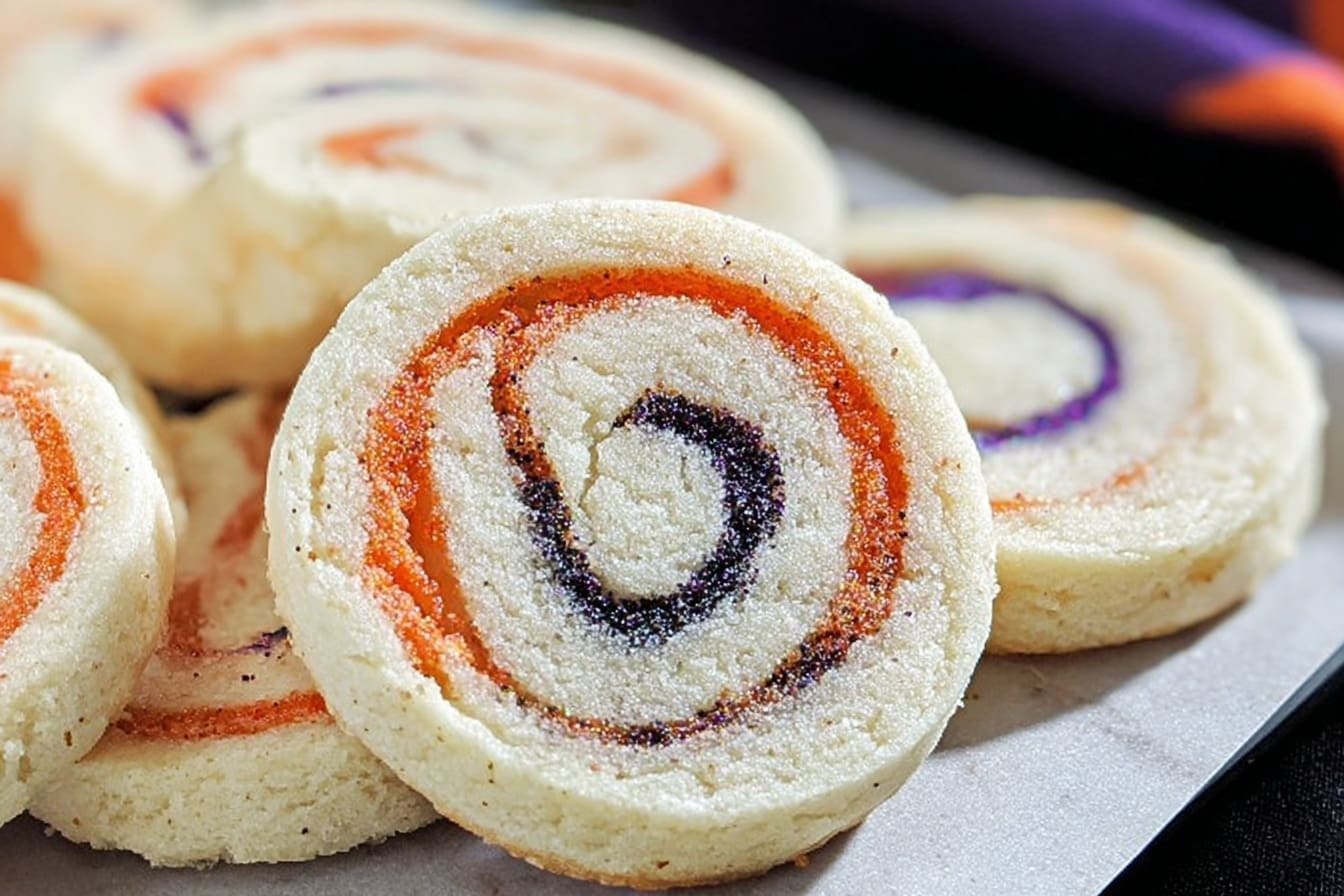 Spiral Halloween Cookies Recipe For Spooky Treats 6 Halloween Spiral Slice And Bake Cookies Recipe