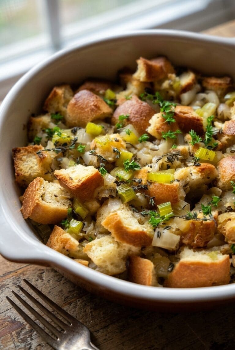 Easy Traditional Stuffing Recipe 8 Homemade Stuffing 84.Png