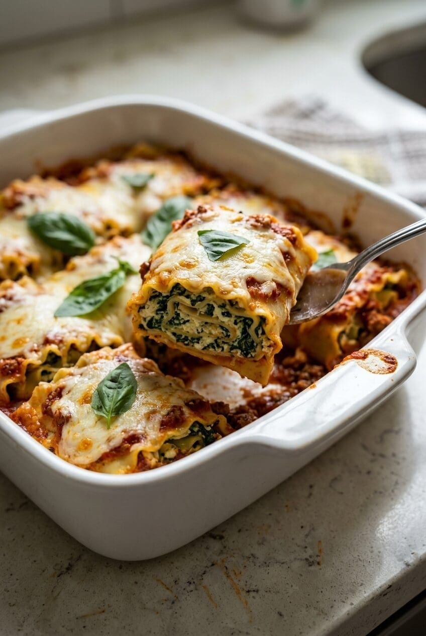 Lasagna Roll Ups Easy Cheesy Recipe 6 Lasagna Roll Ups