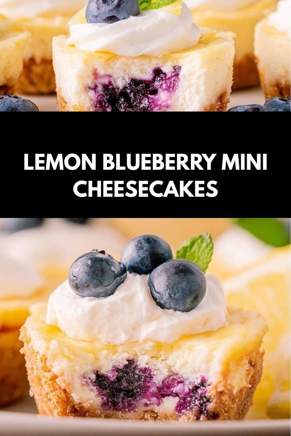 Mini Lemon Blueberry Cheesecakes Recipe 7 Lemon Blueberry Mini Cheesecakes