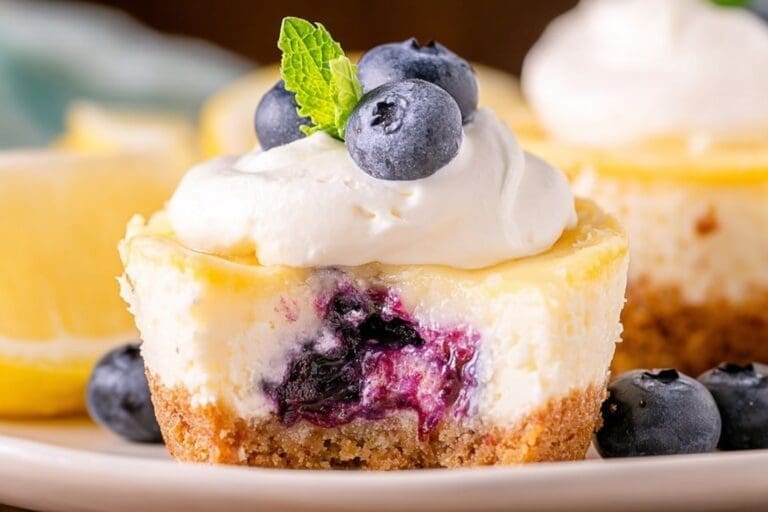 Lemon Blueberry Mini Cheesecakes 82.Png