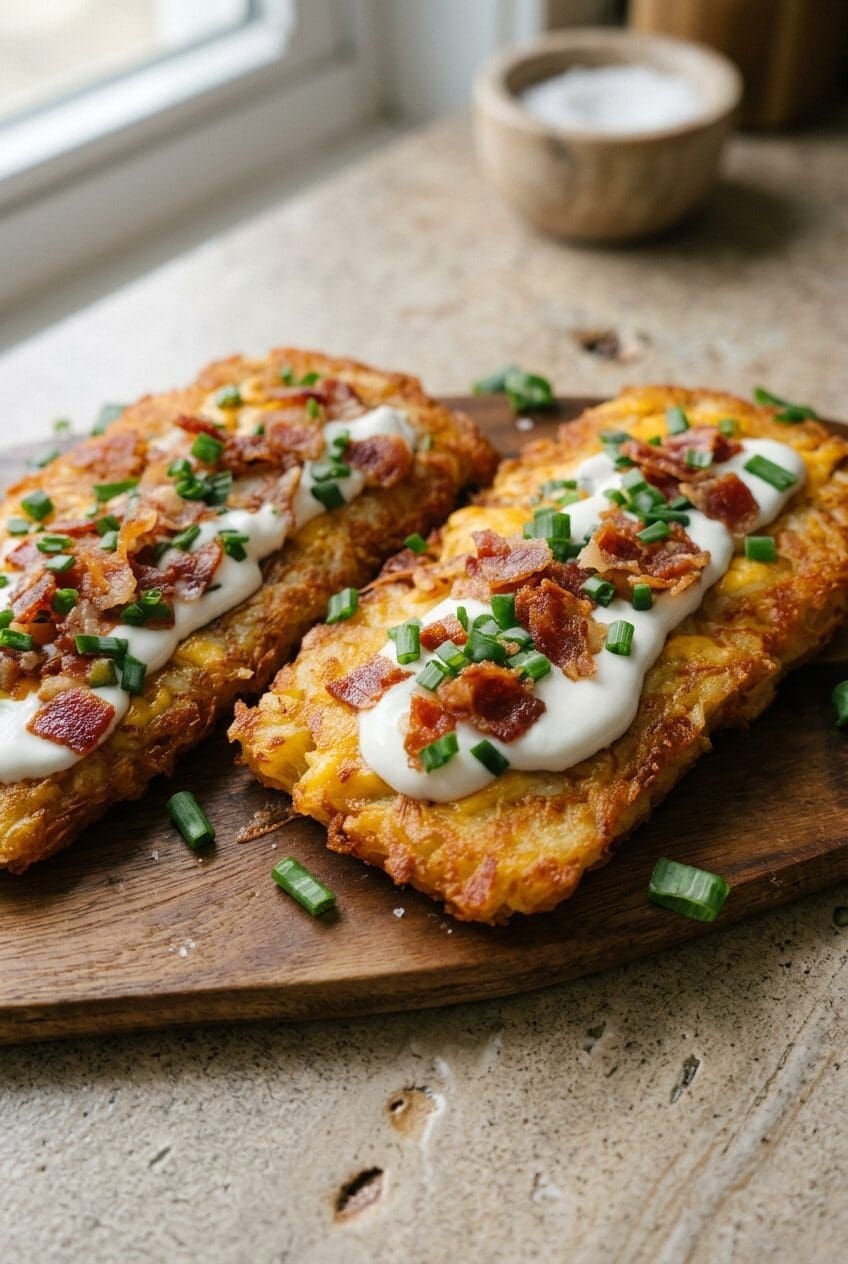 Loaded Hash Browns Crispy And Cheesy 6 Loaded Hashbrown Patties