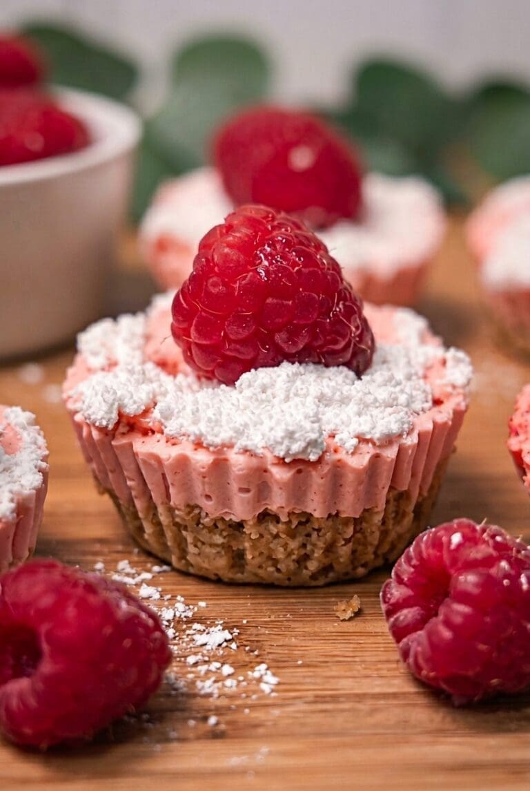 Low Calorie Mini Raspberry Cheesecake 75.Png