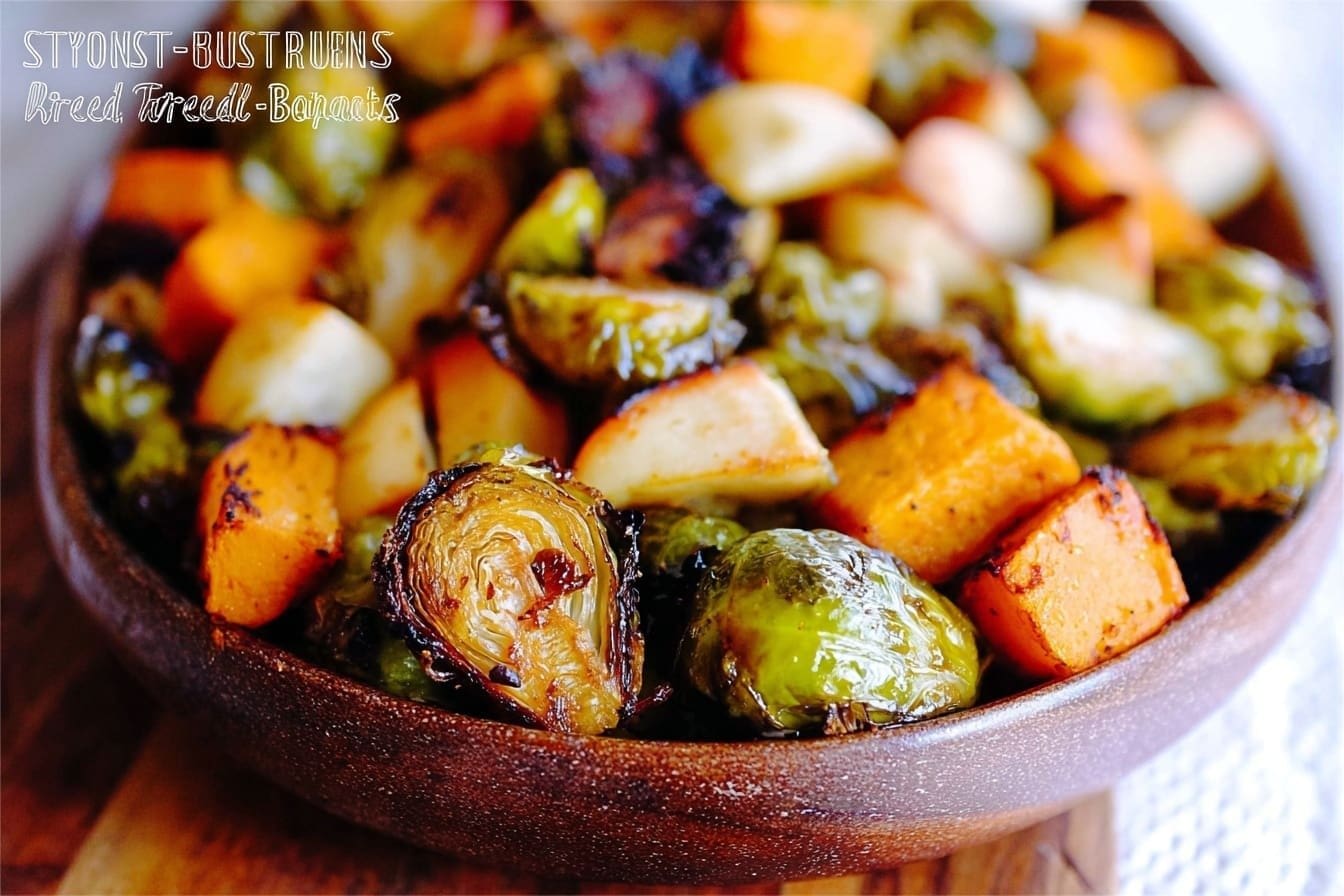 Butternut Squash Bake With Apples And Brussels Sprouts 6 Oven Roasted Brussels Sprouts Butternut Squash Apples Recipe