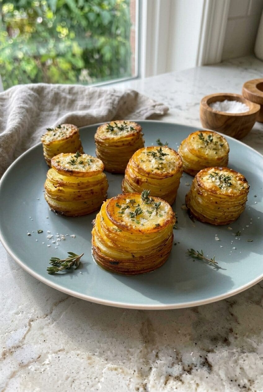 Crispy Cheesy Potato Stacks 6 Potato Stacks