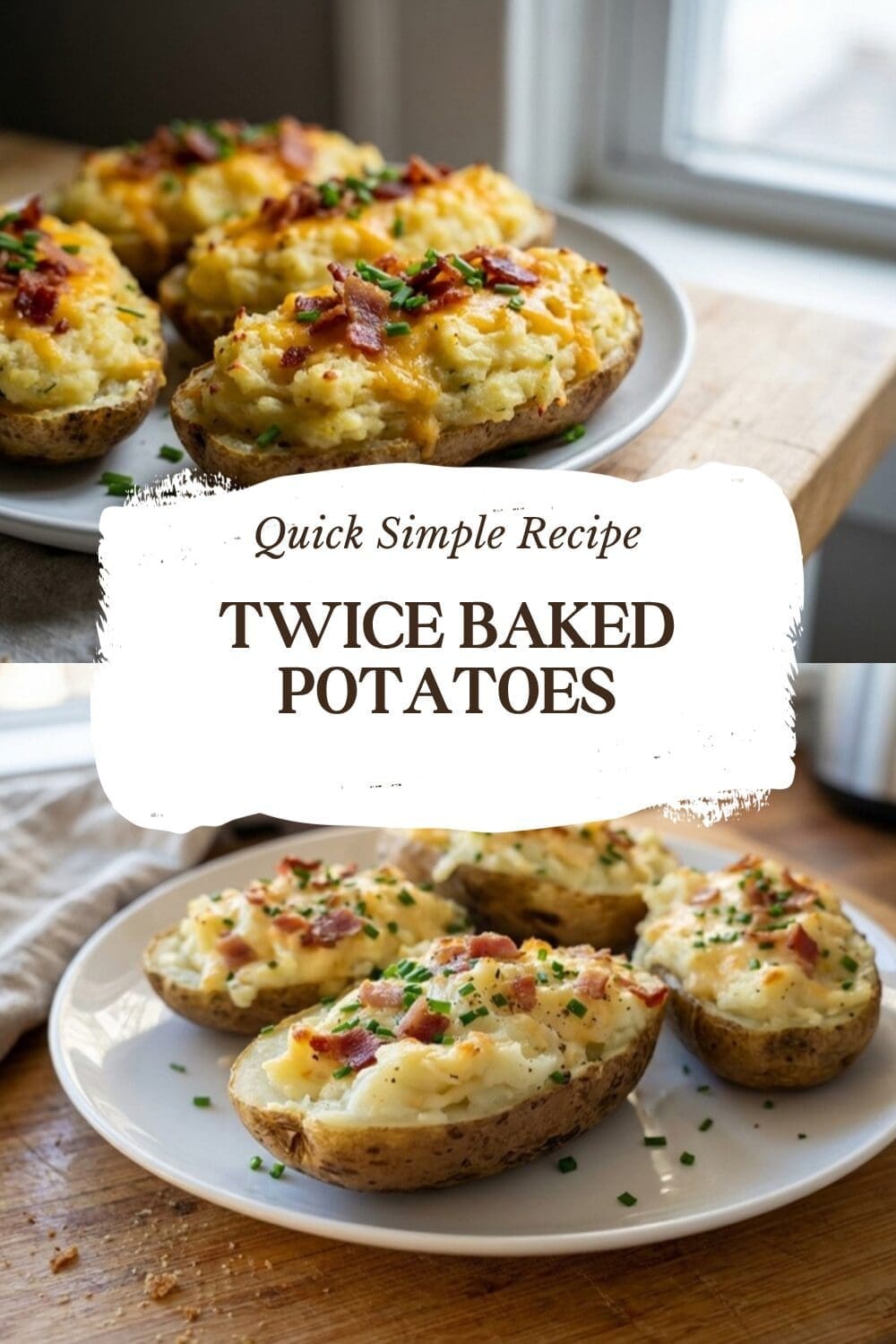 Twice Baked Potatoes Recipe Loaded With Cheese And Bacon 7 Twice Baked Potatoes