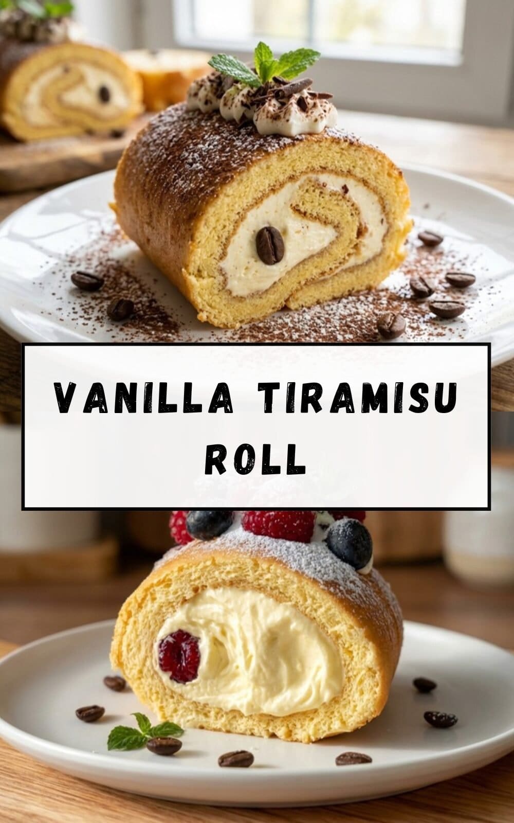 Vanilla Tiramisu Roll