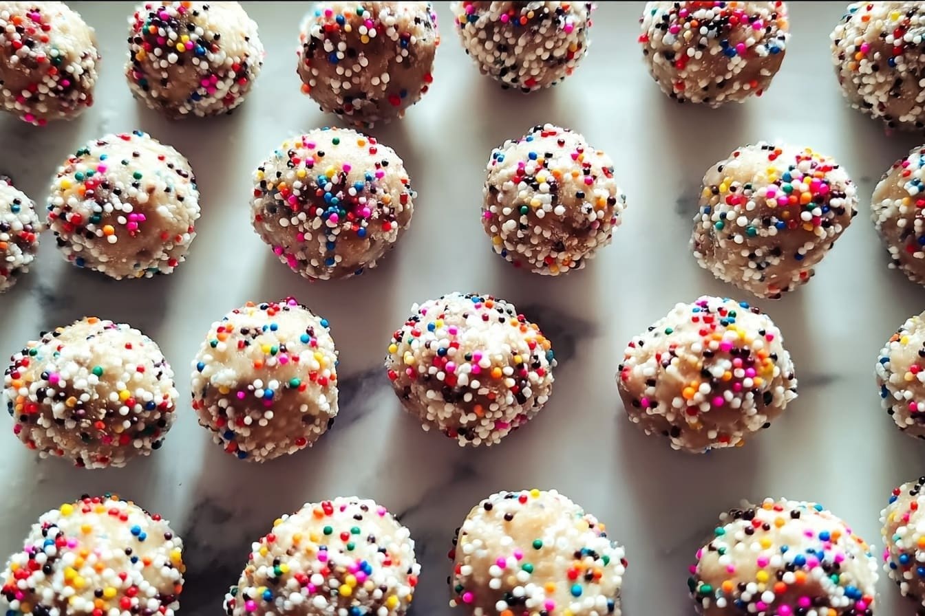 Cake Batter Protein Balls Easy No Bake Recipe 6 Birthday Cake Batter Protein Balls