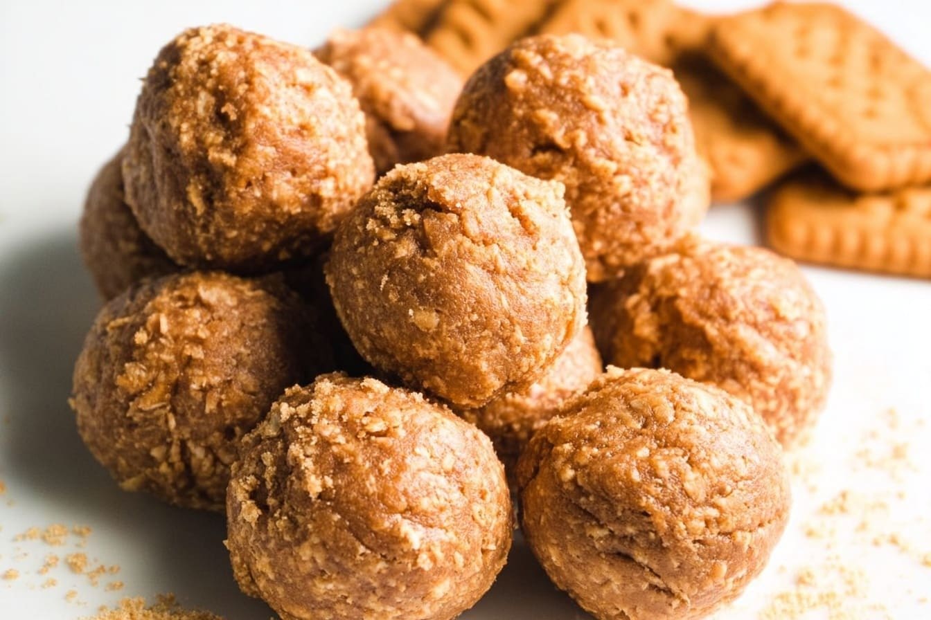 Biscoff Protein Balls Easy No Bake Recipe 6 Biscoff Protein Balls