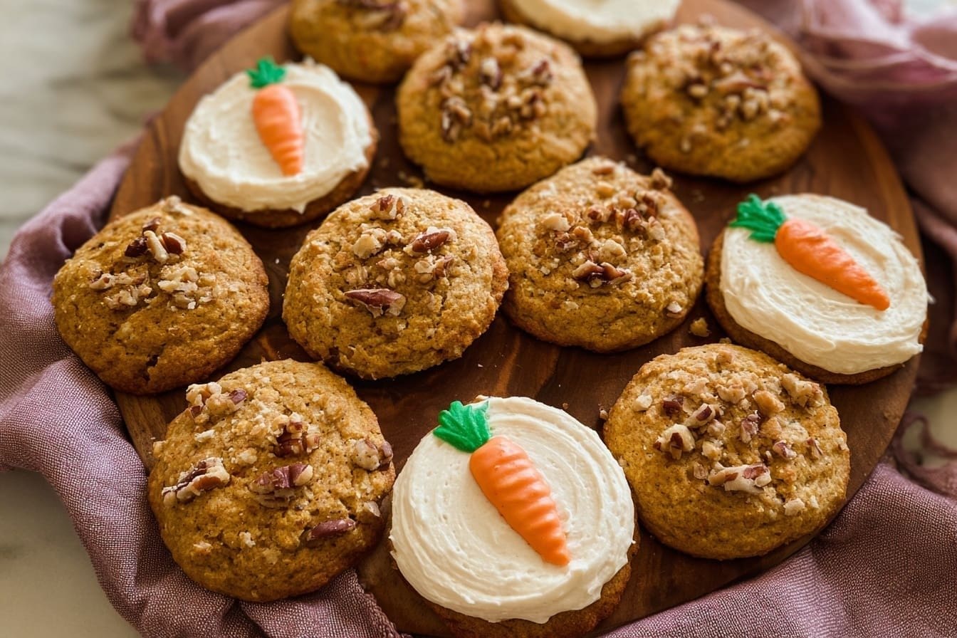 Carrot Cake Cookies Recipe With Cream Cheese Frosting 4 Carrot Cake Cookies