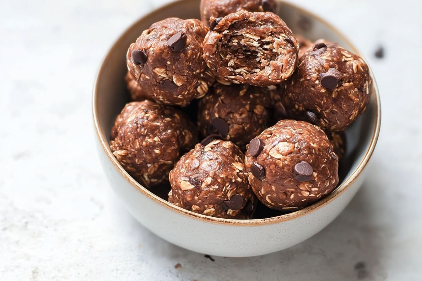Chocolate Peanut Butter Protein Balls No Bake Recipe 6 Chocolate Protein Balls