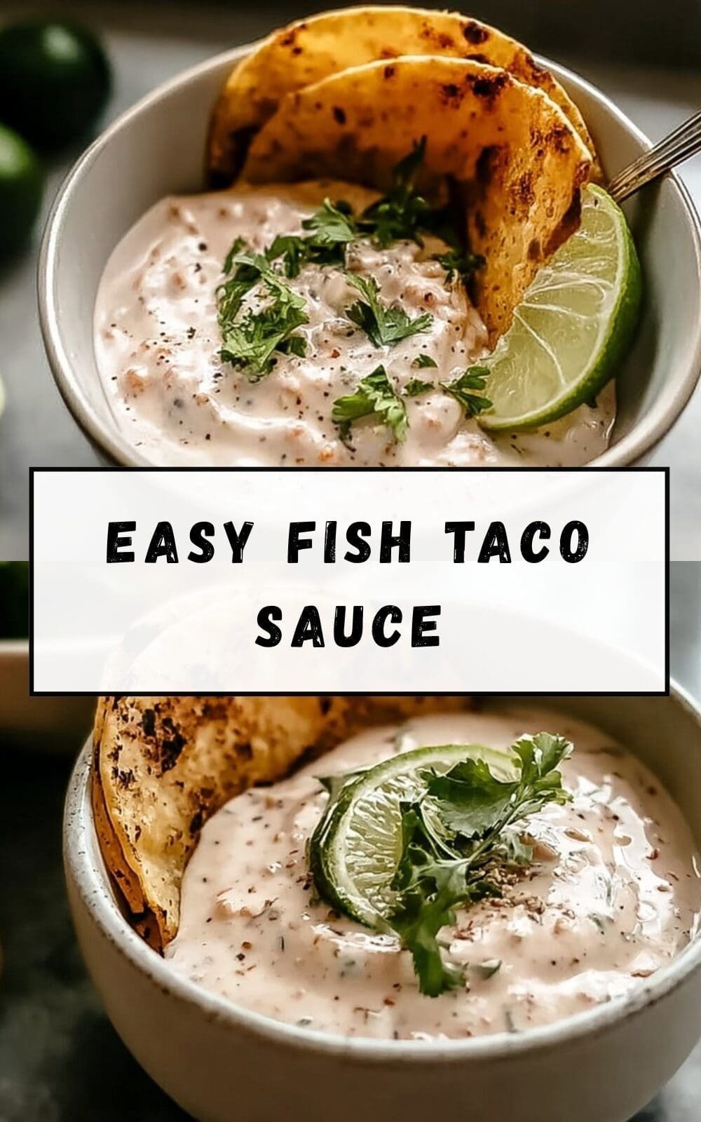 Easy Fish Taco Sauce