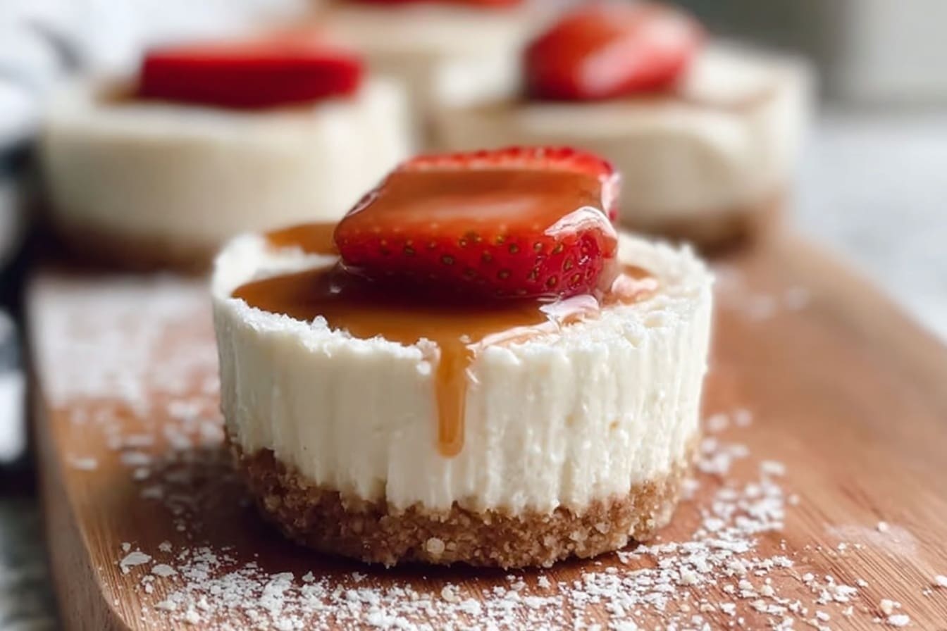 Easy No Bake Mini Cheesecakes Vegan Dairy Free