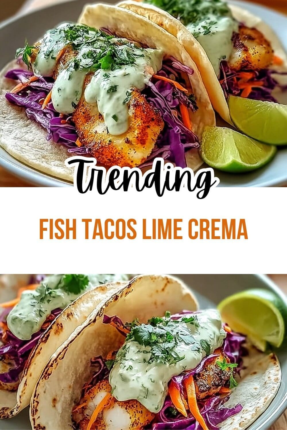 Fish Tacos Lime Crema