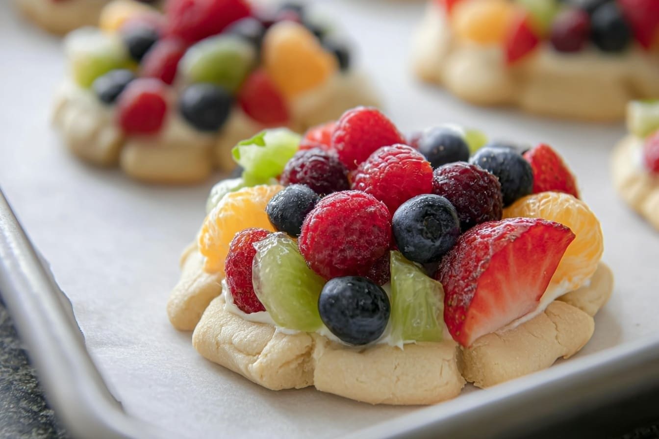 Sugar Cookie Fruit Pizzas Chewy Recipe 4 Fruit Pizza Cookies