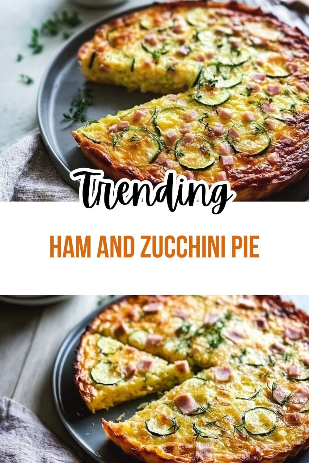 Crustless Ham Zucchini Quiche Recipe 7 Ham And Zucchini Pie