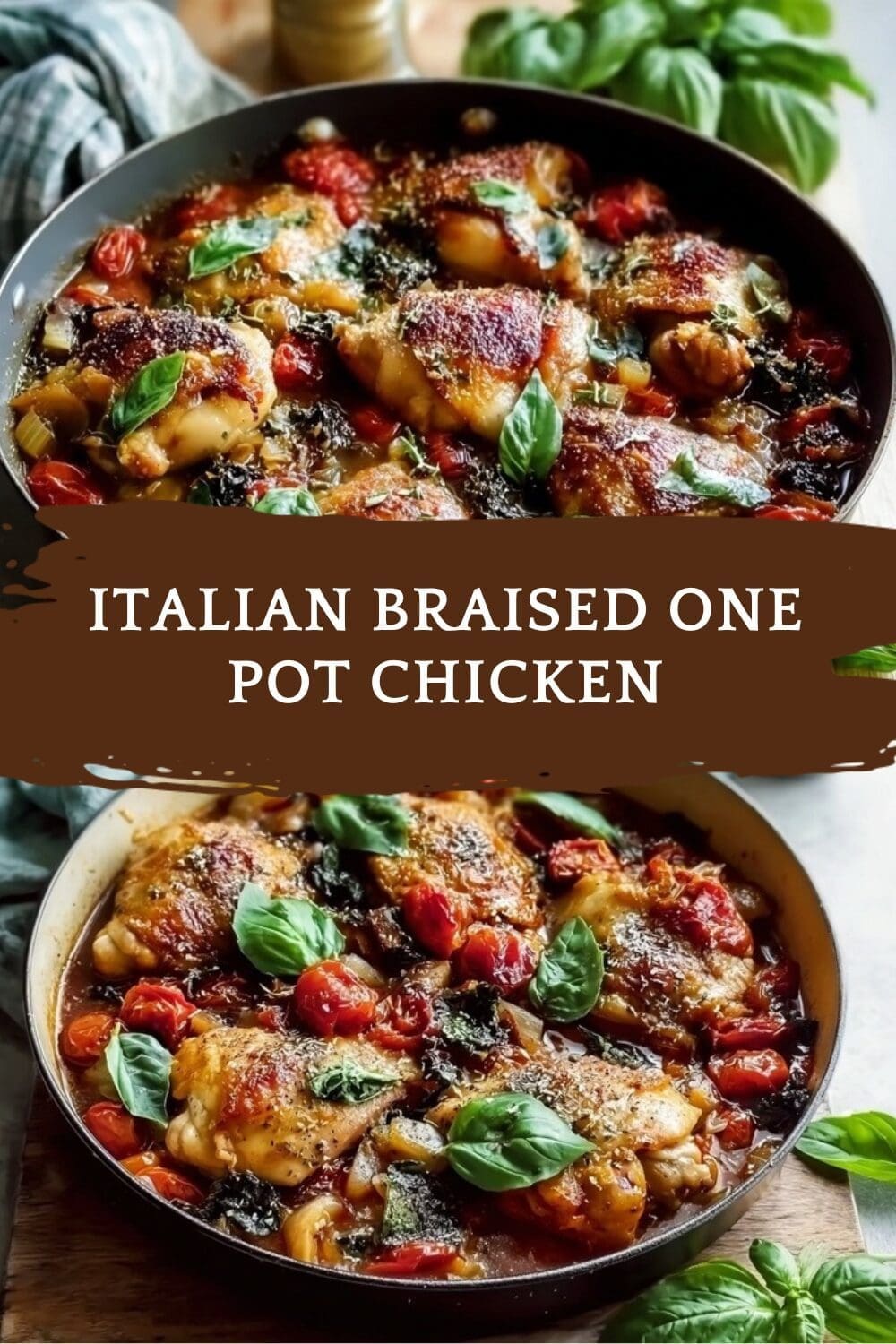 Italian Braised Chicken Recipe With Tender Thighs And Veggies 7 Italian Braised One Pot Chicken