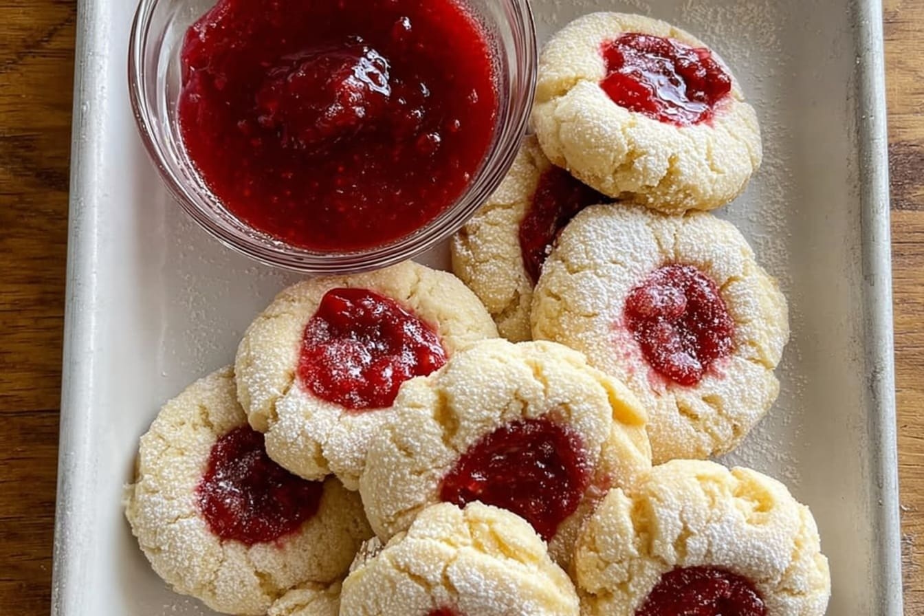 Lemon Cookies With Raspberry Curd Recipe 6 Lemon Cookies With Raspberry Curd