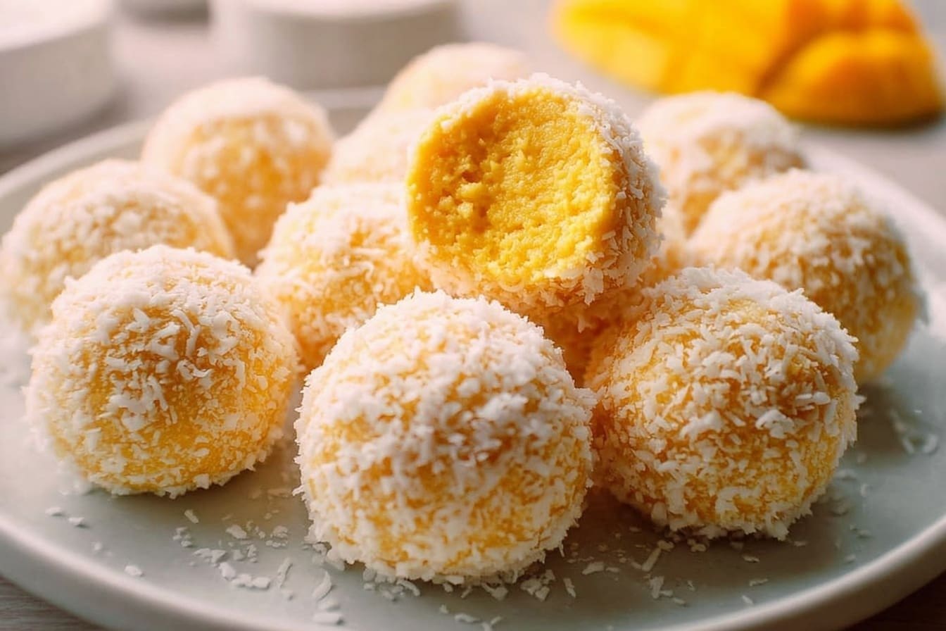3 Ingredient Mango Truffles No Bake Super Easy 6 No Bake Mango Truffles Recipe