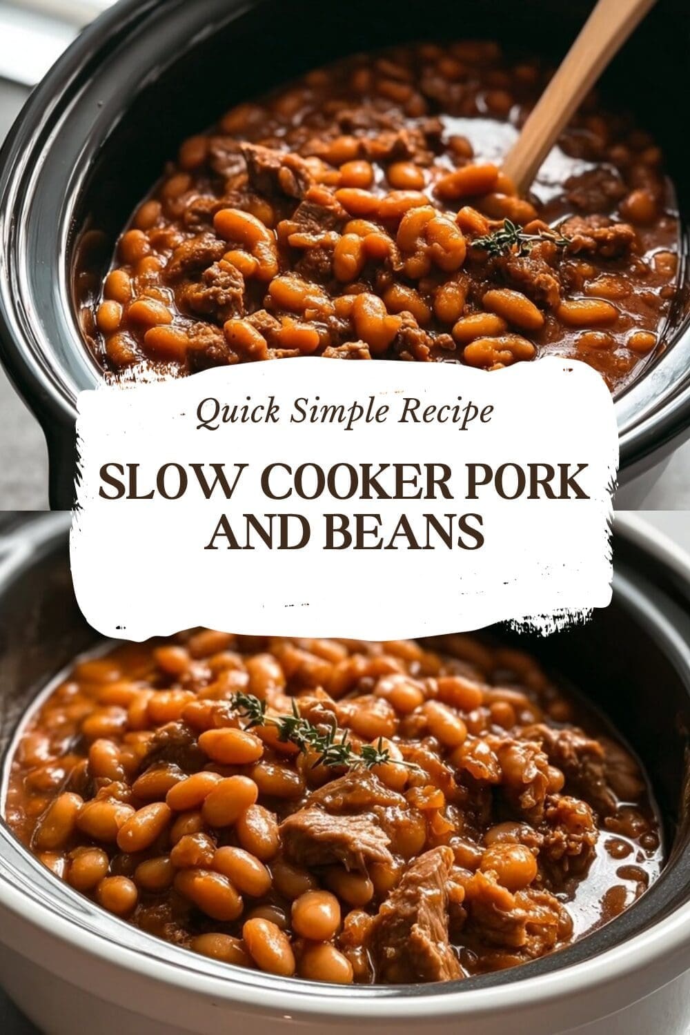 Slow Cooker Pork And Beans Easy Recipe 7 Slow Cooker Pork And Beans