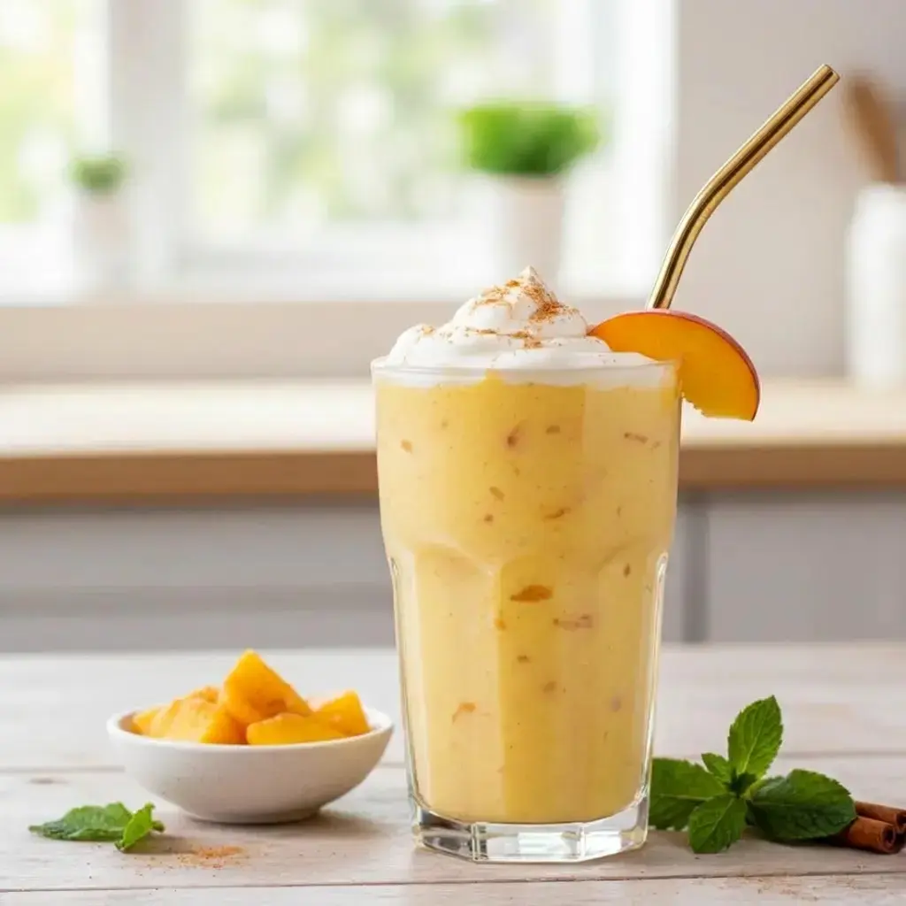 10 Yogurt-Based Fruit Smoothie Recipes, 5. Peachy Keen Cream