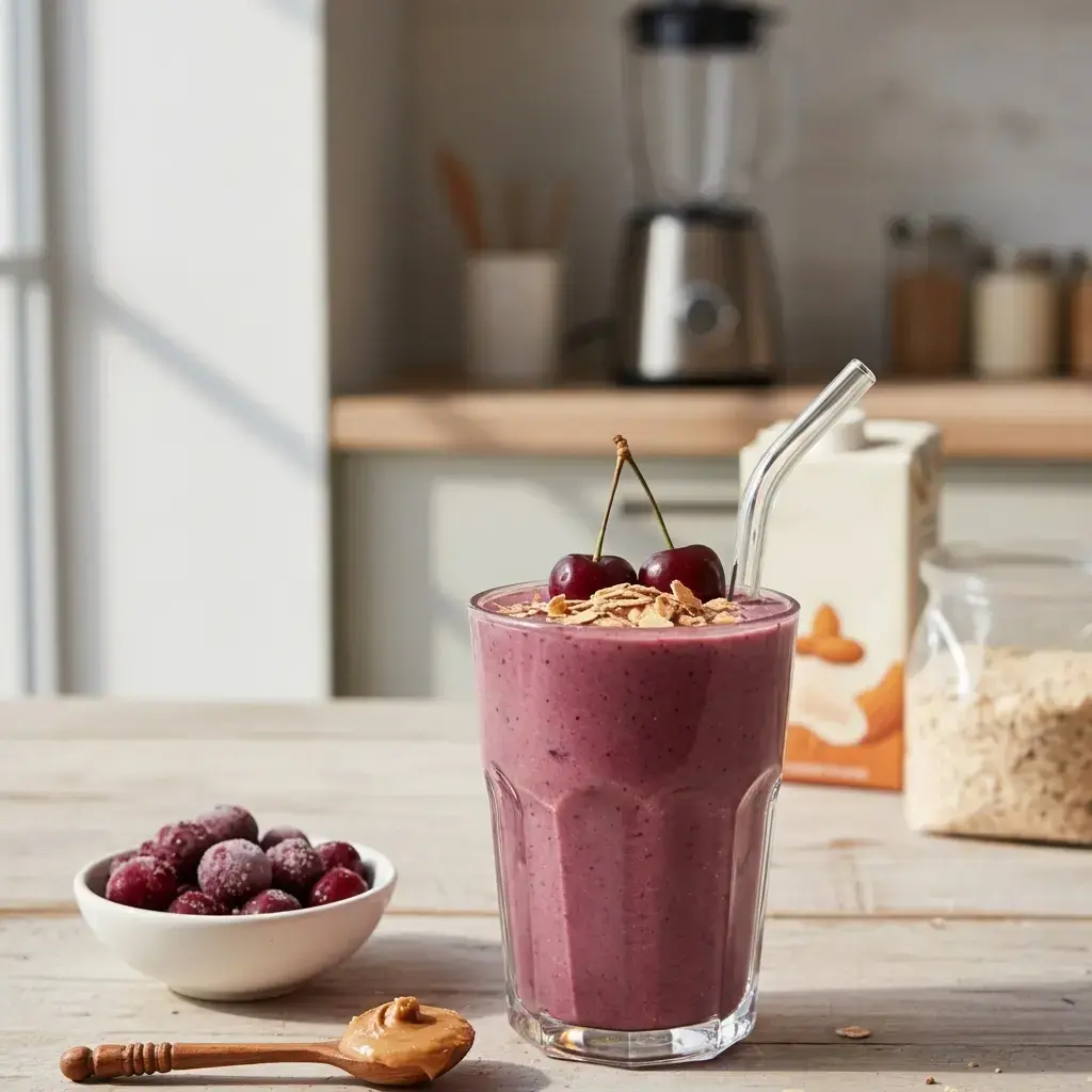 10 Yogurt-Based Fruit Smoothie Recipes, 8. Cherry Almond Delight