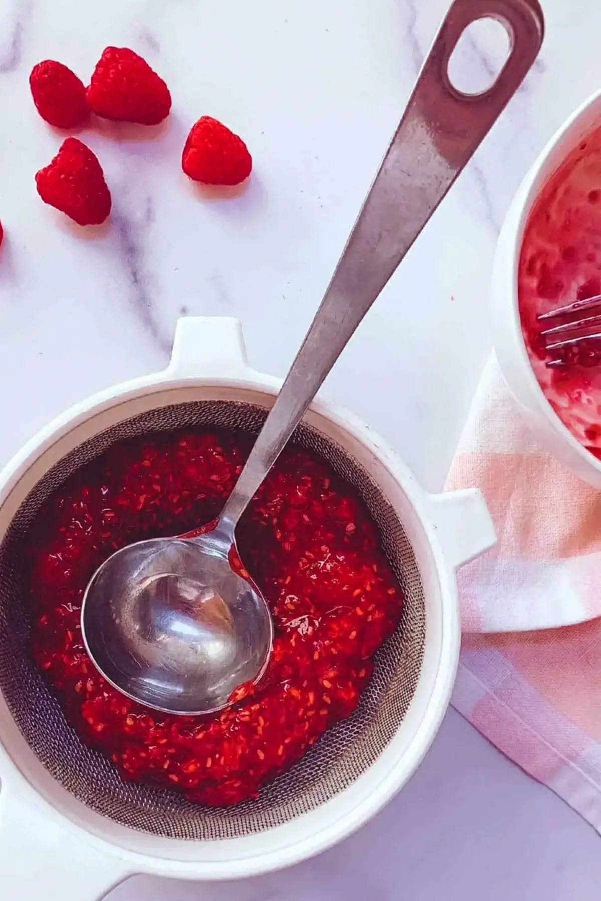 4 Easy Raspberry Sauce Recipes For Every Sweet Tooth 6 4 Easy Raspberry Sauce Recipes, Step 2: Strain Out The Seeds