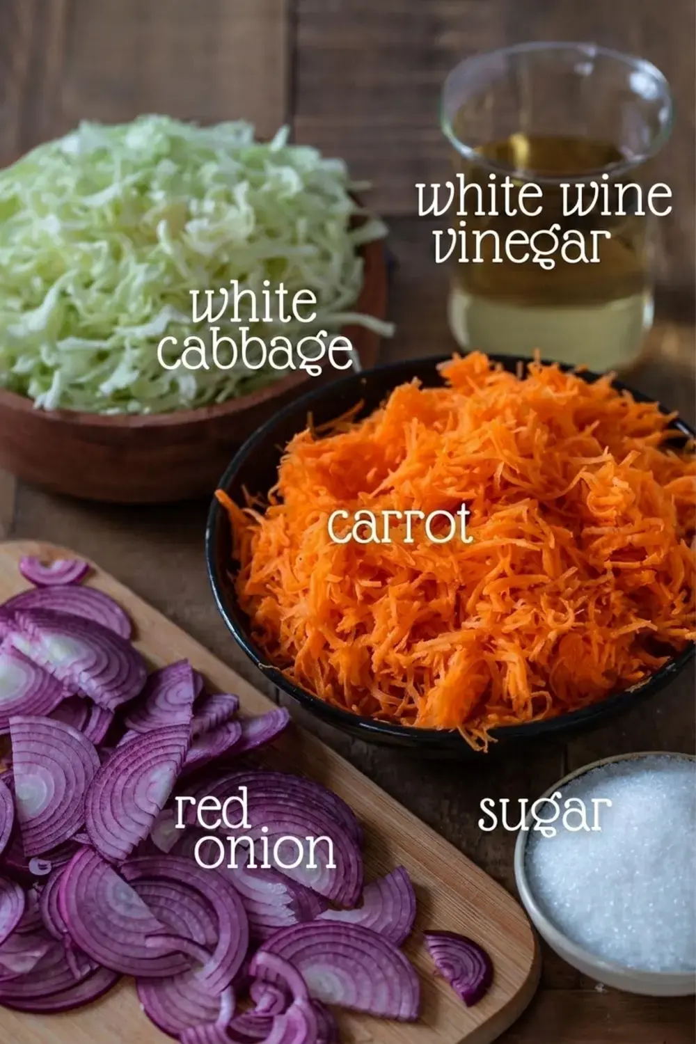 Best Coleslaw With Quick Pickled Vegetables, Quick Pickled Vegetables Instructions