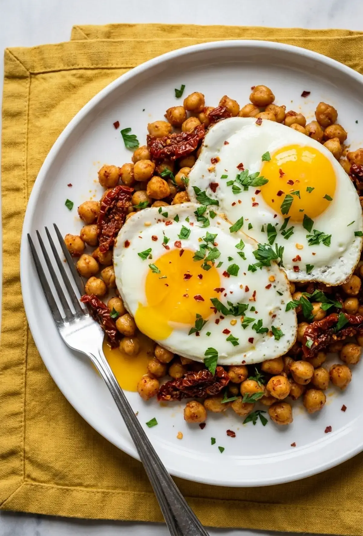 Chickpea Fried Eggs: A High-Protein, Fiber-Rich Skillet Meal 21 Chickpea Fried Eggs, Reader Rating