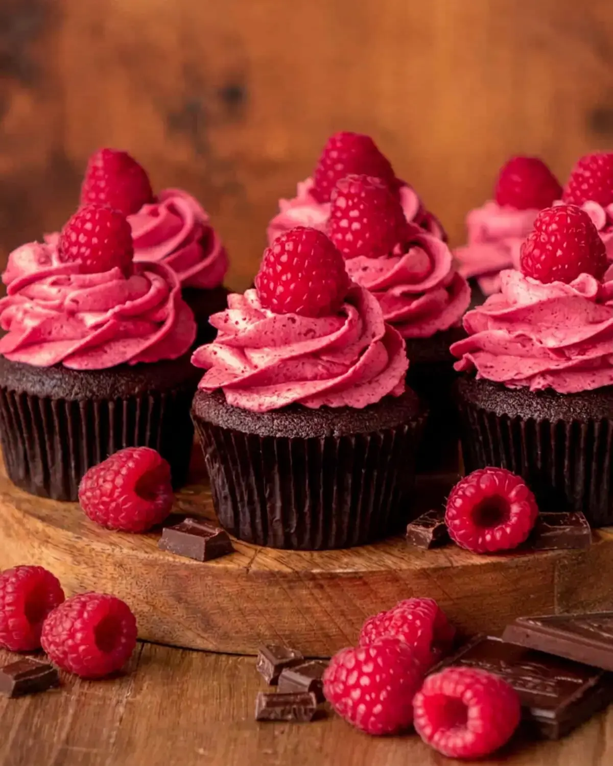 Chocolate Raspberry Cupcakes