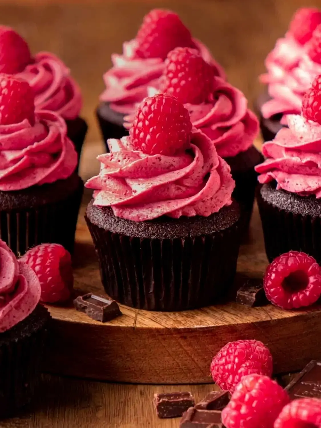 Chocolate Raspberry Cupcakes
