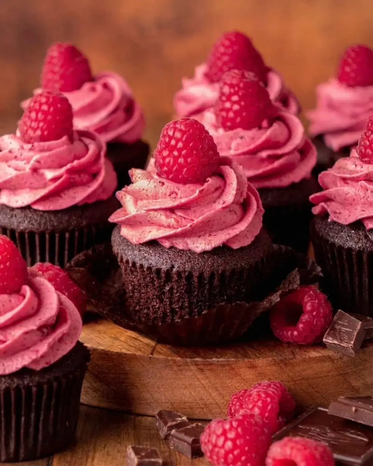 Chocolate Raspberry Cupcakes, Step By Step Instructions
