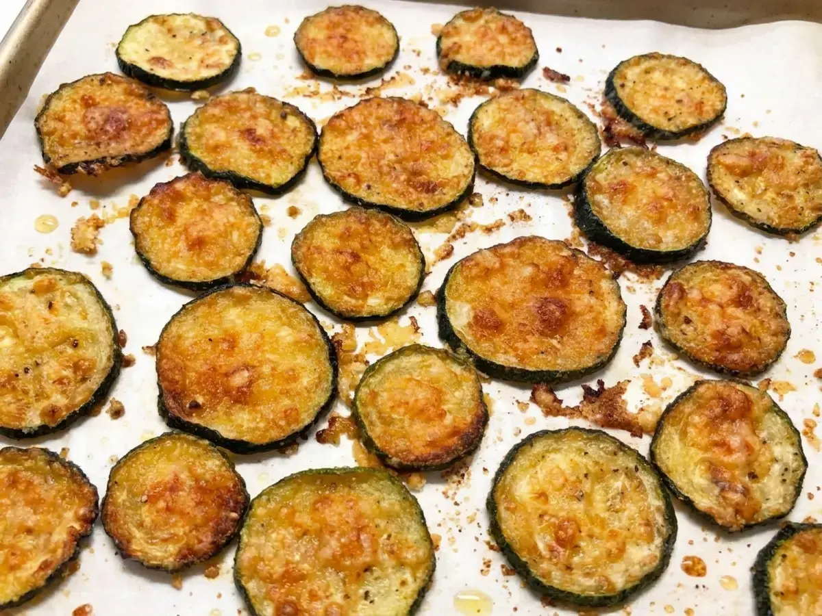 Crispy Parmesan Baked Zucchini Chips, Instructions
