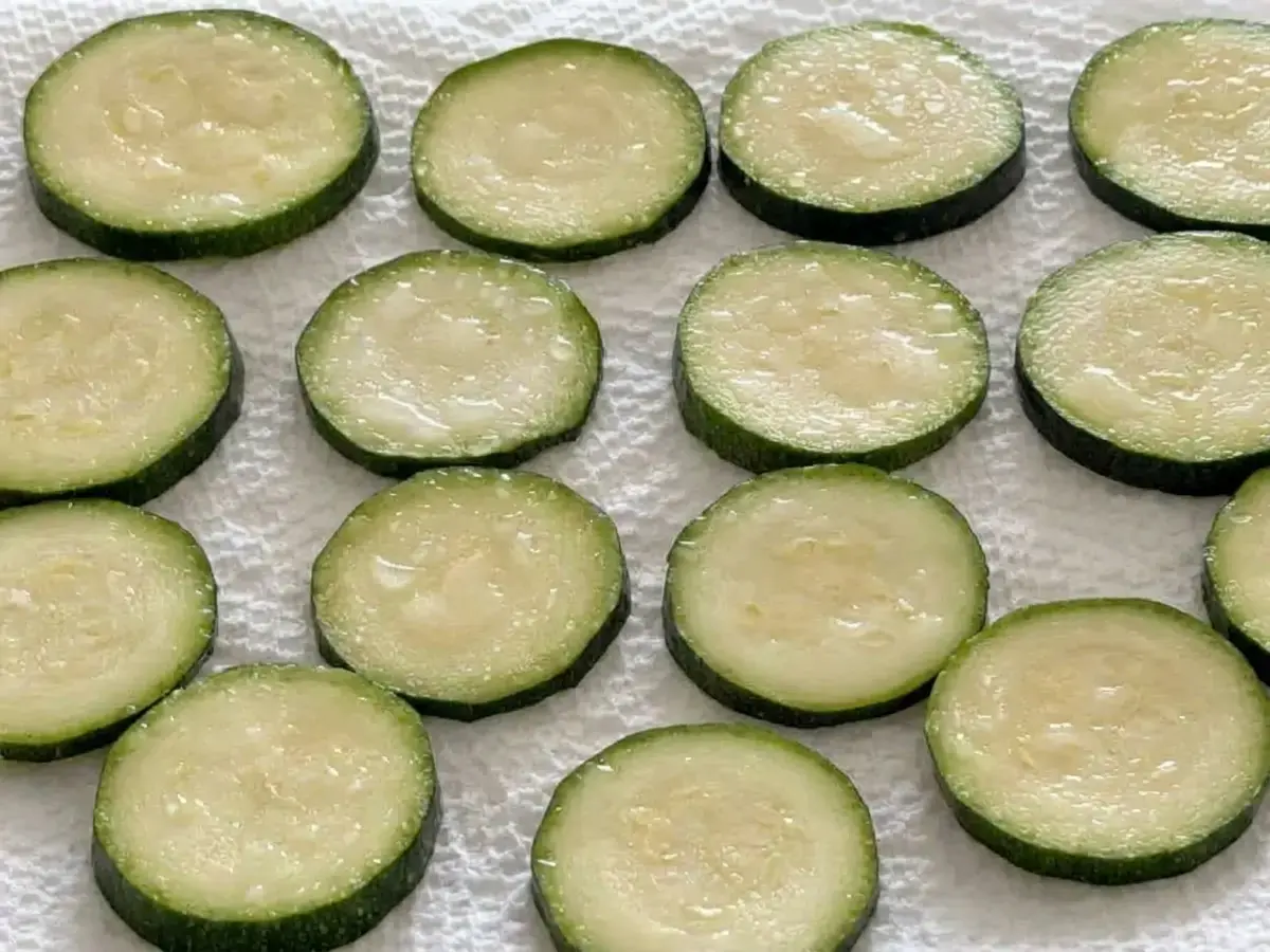 Crispy Parmesan Baked Zucchini Chips, Salting Is Important