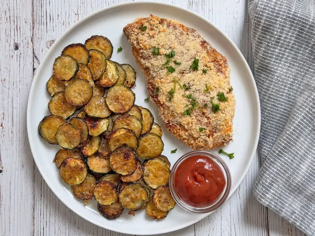 Crispy Parmesan Baked Zucchini Chips, Serving Suggestions