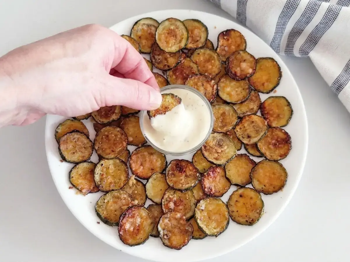 Crispy Parmesan Baked Zucchini Chips, Serving Suggestions