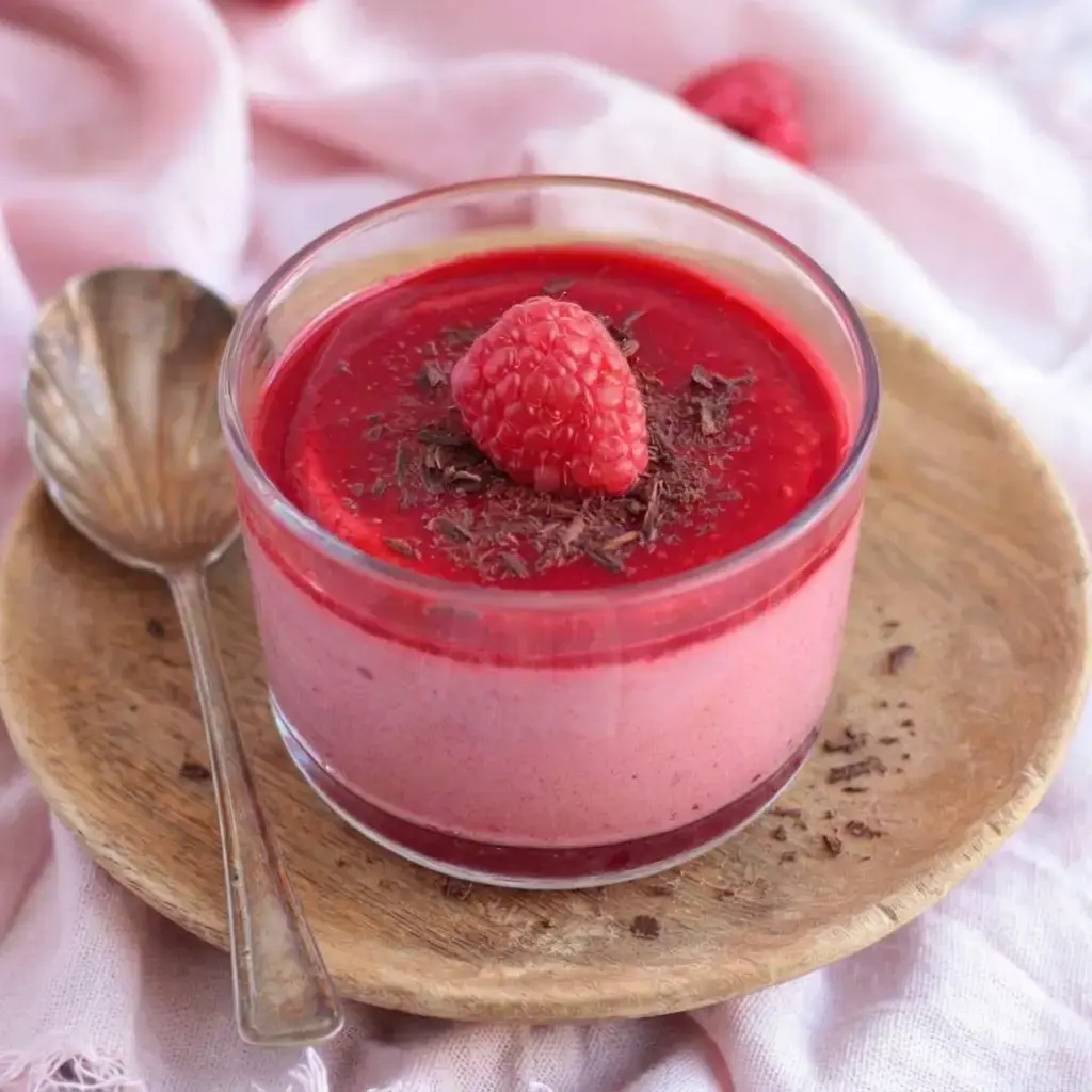 Easy Double Raspberry Mousse Cups, Raspberry Mousse