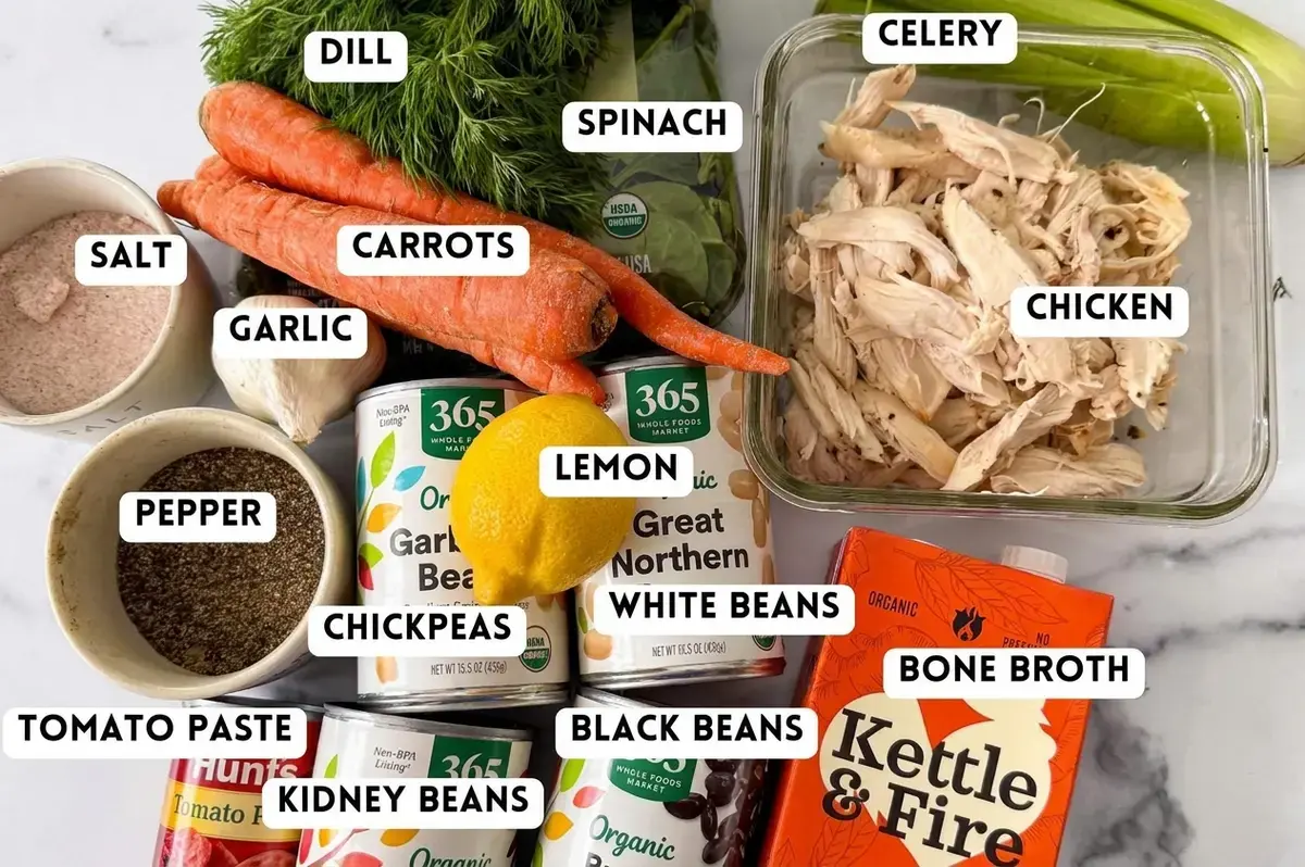 Hearty High-Protein Chicken Soup With Beans For Cozy Weeknight Dinners 17 Hearty High-Protein Chicken Soup With Beans, Ingredients